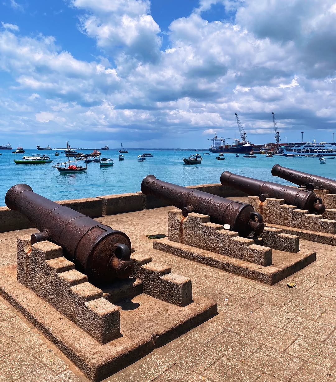 Zanzibar harbour life beside the old city